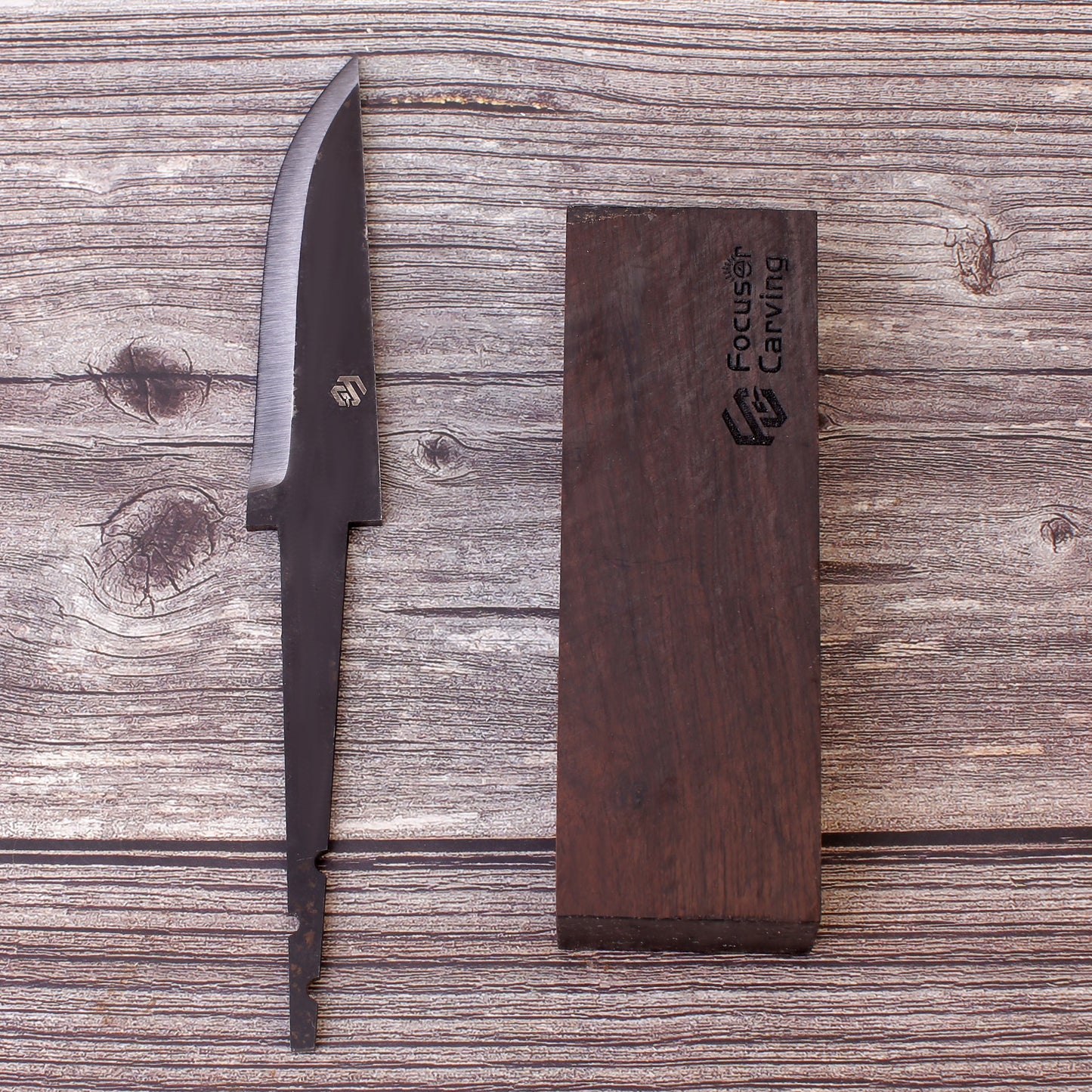 FC117 Blade 52100 With Wood Handle Blank For DIY