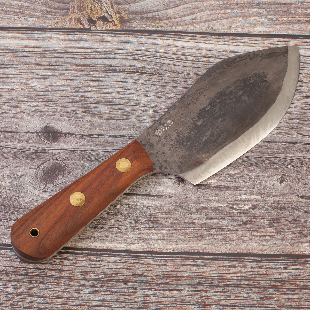Outdoor Carbon Steel 52100 Forge Knife With Leather Sheath FC9004