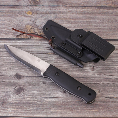 G10 Handle Scandi Grind CPM-3V Steel Straight Blade Bushcraft Outdoor Knife With Sheath FC133