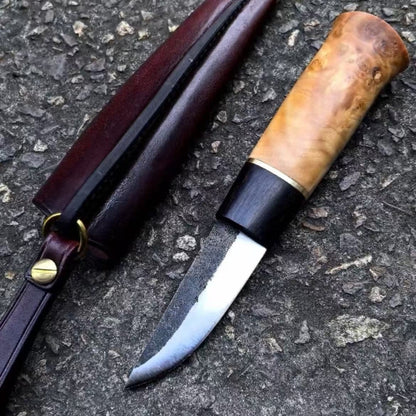 Forged 52100 Steel Outdoor Knife For Bushcraft.